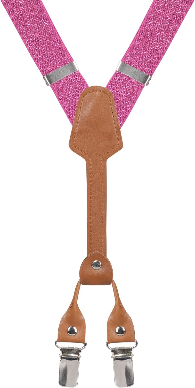 Action Ward Store Women's Suspenders - 1" Width - Y Back 4 Clip Skinny Ladies Suspenders - Image 2